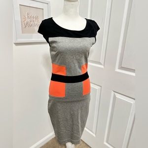 French Connection Work-Ready Dress: Bold Color Block sz 8 💼👗🌟